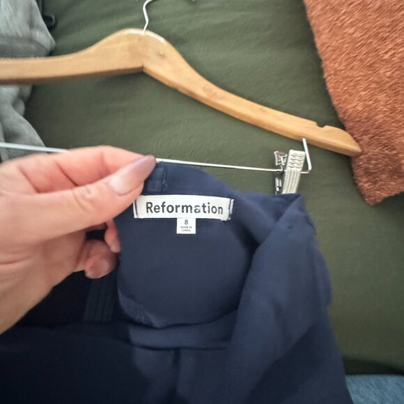 Reformation Strapless Slit Maxi Dress – Navy – Women’s 8 - Picture 3 of 3